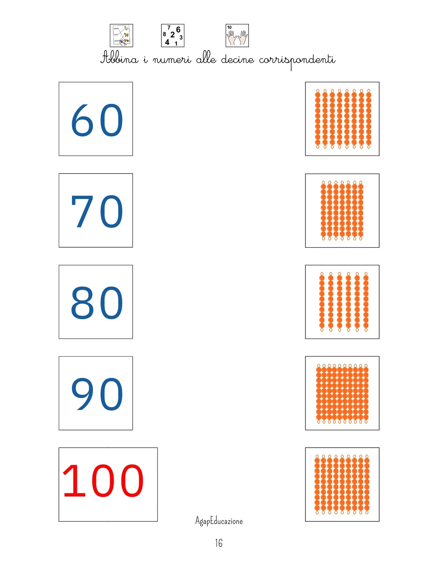 🧠 Il mio libro dei numeri – Metodo Montessori