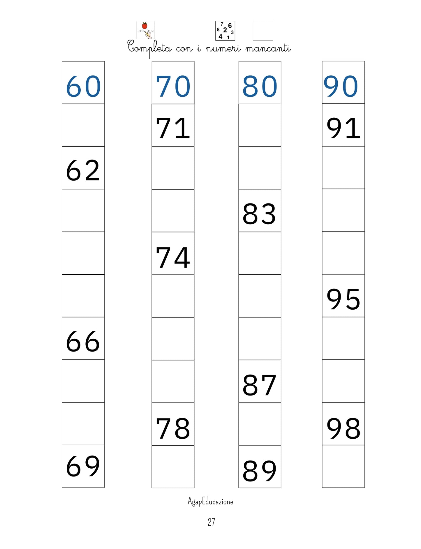 🧠 Il mio libro dei numeri – Metodo Montessori
