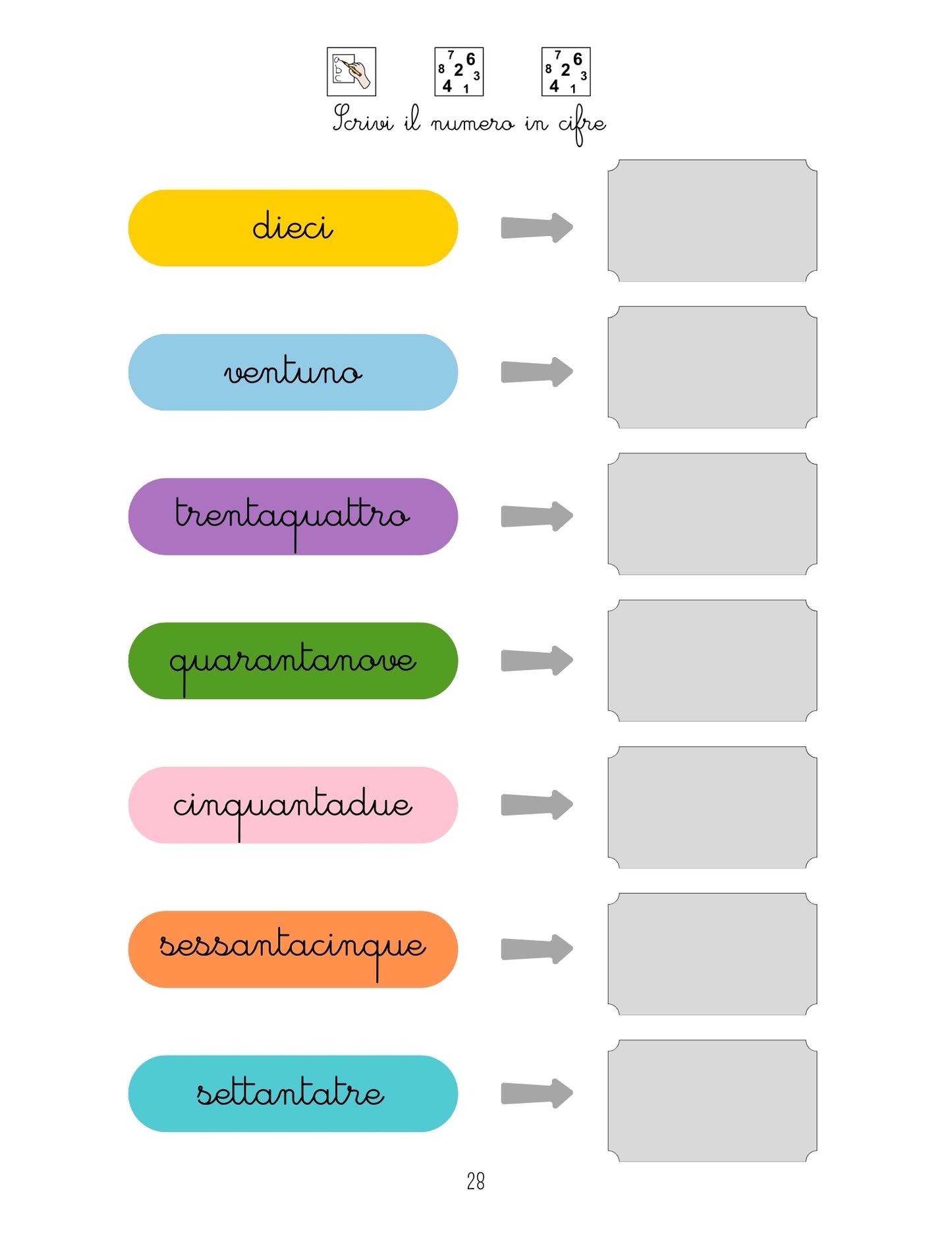 🧠 Il mio libro dei numeri – Metodo Montessori
