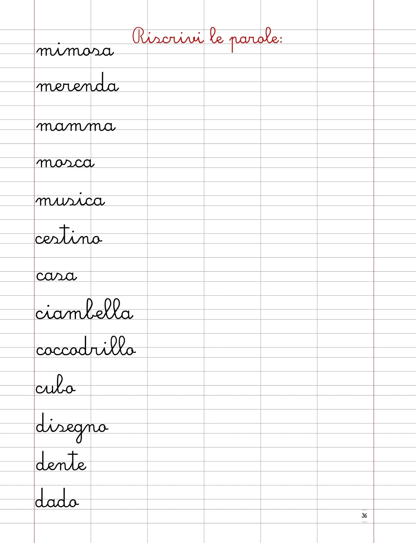 Il mio libro di corsivo – Maiuscolo e minuscolo