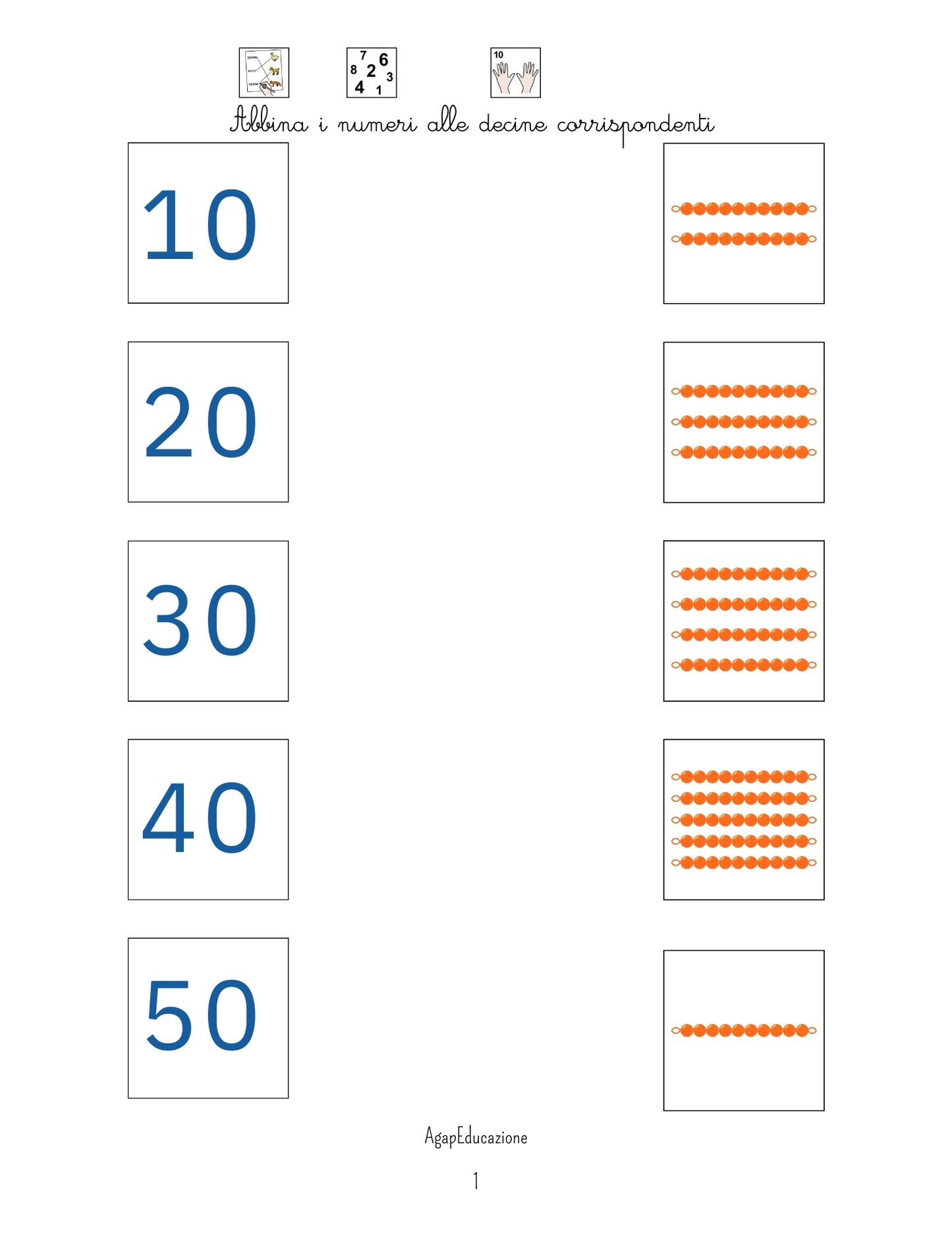 🧠 Il mio libro dei numeri – Metodo Montessori