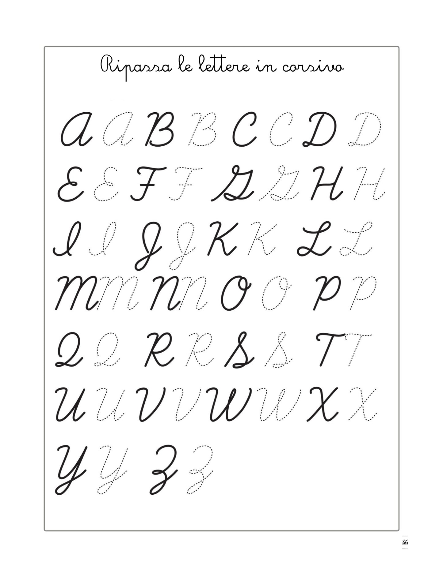 Il mio libro di corsivo – Maiuscolo e minuscolo