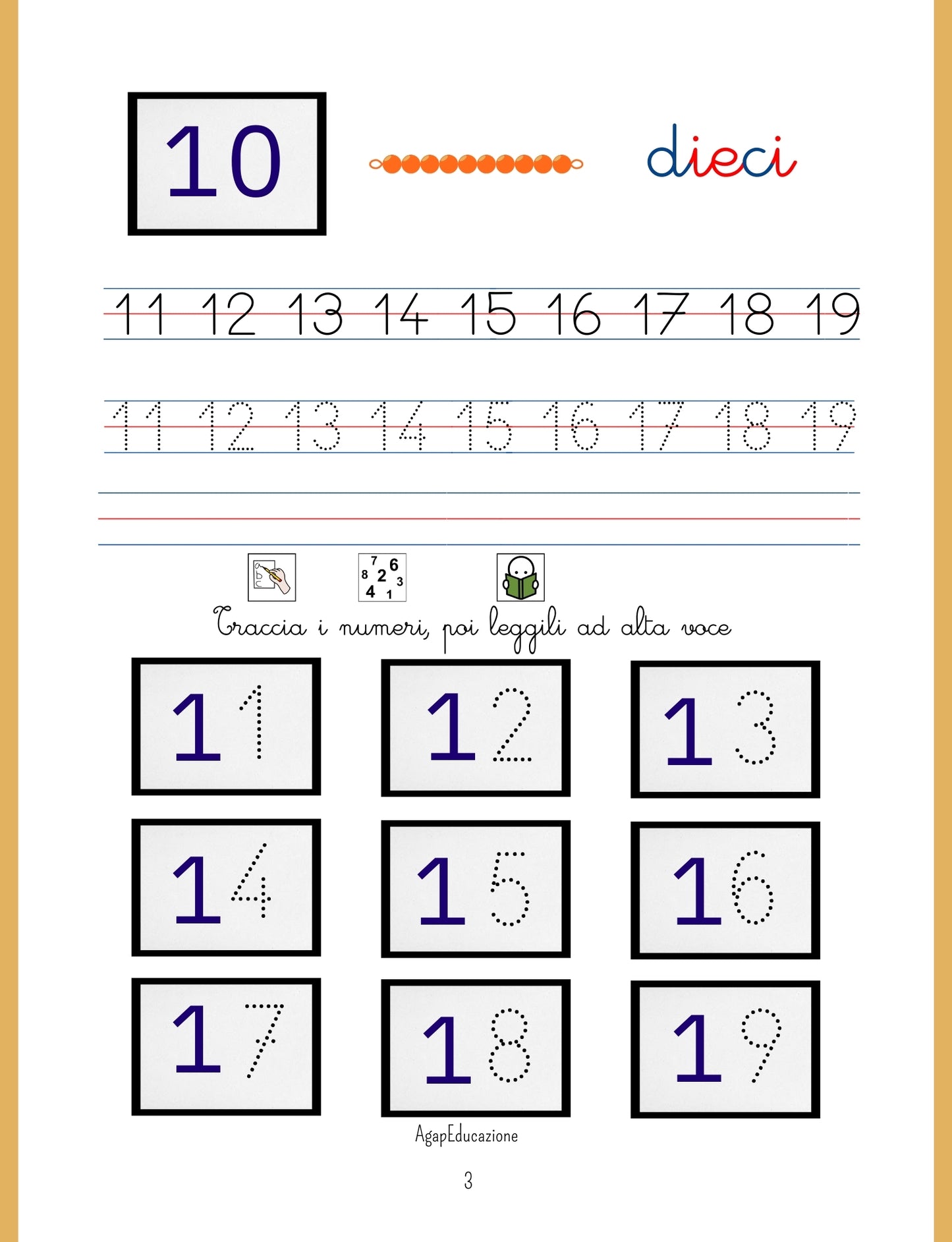 🧠 Il mio libro dei numeri – Metodo Montessori