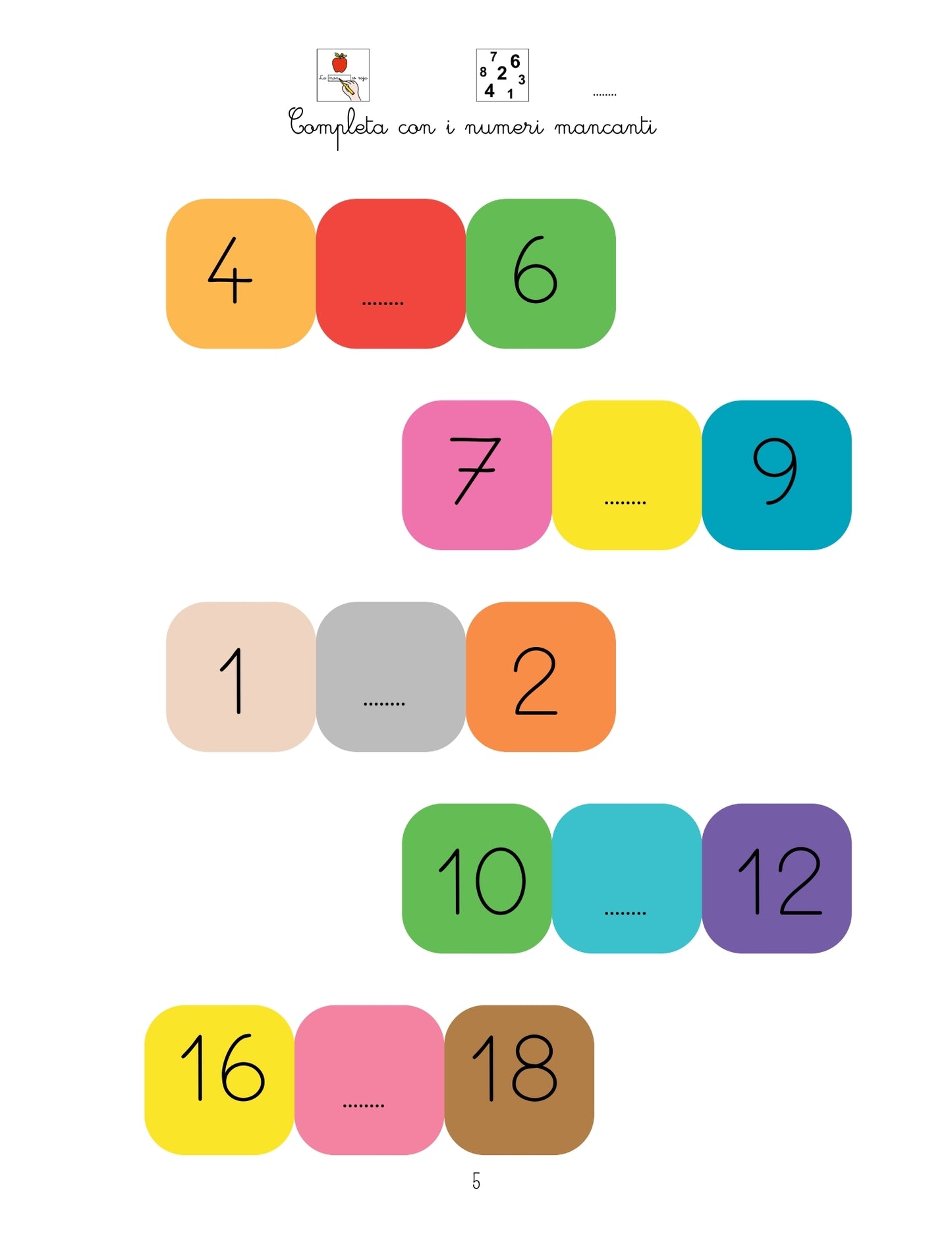 🧠 Il mio libro dei numeri – Metodo Montessori