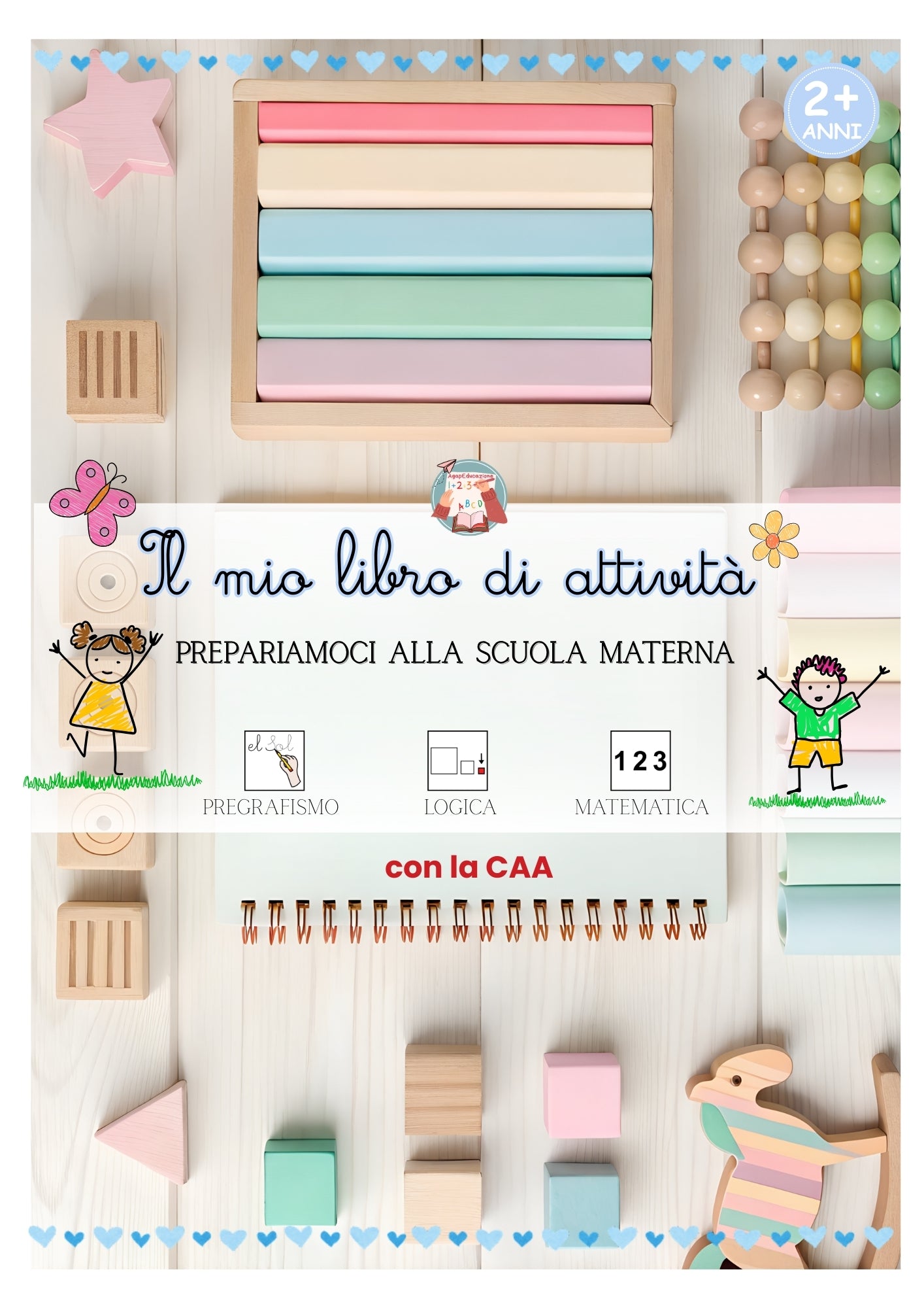 🧸 Il mio libro di attività – Prepariamoci alla scuola materna (con CAA)